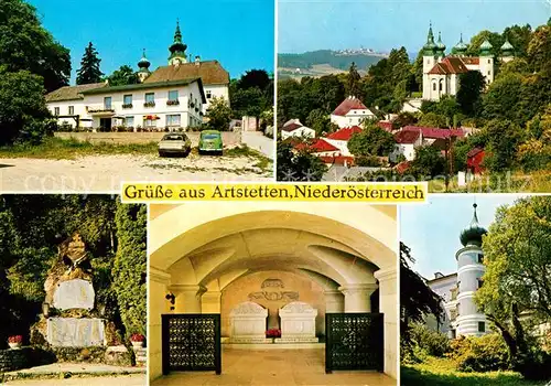 AK / Ansichtskarte Artstetten Poebring Schloss Pension Maria Taferl Kriegerdenkmal Grabmal Kat. Artstetten Poebring