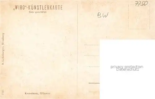 AK / Ansichtskarte Verlag WIRO Wiedemann Nr. 2935 Konstanz Muenster  Kat. Verlage