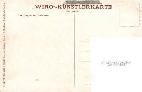 AK / Ansichtskarte Verlag WIRO Wiedemann Nr. 2684 D ueberlingen am Bodensee Seitenraddampfer Kat. Verlage