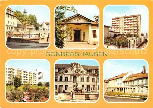 AK / Ansichtskarte Sondershausen Thueringen Platz der Deutsch Sowjetischen Freundschaft Schlosshof  Kat. Sondershausen