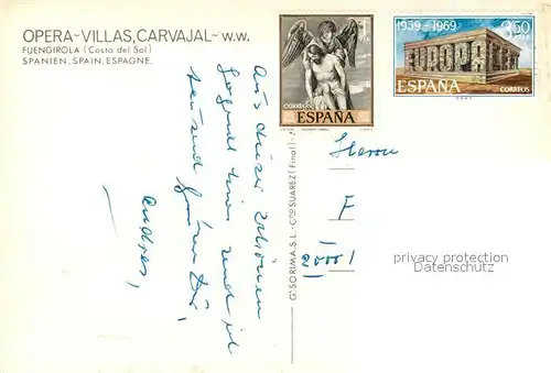 AK / Ansichtskarte Fuengirola Opera Villas Carvajal