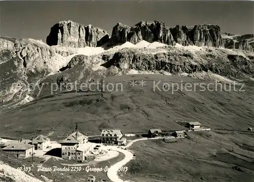 AK / Ansichtskarte Passo Pordoi Gruppo Sella Kat. Italien