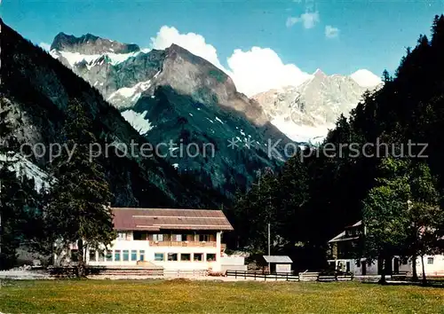 AK / Ansichtskarte Oberstdorf Berggasthof Oytalhaus Schneck Himmelhorn Grossen Wilden Kat. Oberstdorf