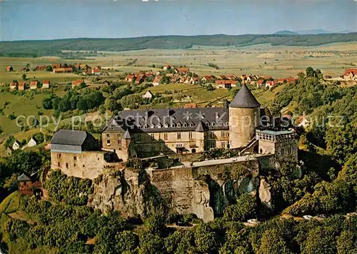 AK / Ansichtskarte Waldeck Edersee Burghotel Schloss Waldeck Fliegeraufnahme