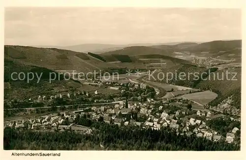 AK / Ansichtskarte Altenhundem Fliegeraufnahme Kat. Lennestadt