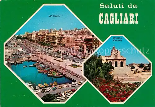 AK / Ansichtskarte Cagliari Via Roma Basilica Bonaria Kat. Cagliari