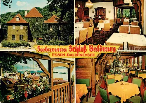 AK / Ansichtskarte Baldeneysee Seeterrassen Schloss Baldeney Gaststuben Kat. Essen