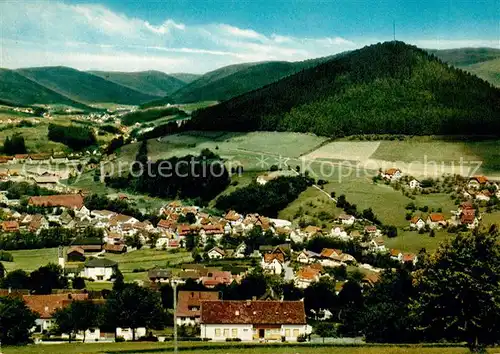 AK / Ansichtskarte Baiersbronn Schwarzwald mit Unterdorf und Rinkenberg Kat. Baiersbronn