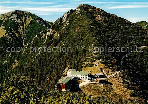 AK / Ansichtskarte Herzogstandhaus mit Martinskopf und Heimgarten Kat. Kochel a.See