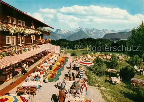 AK / Ansichtskarte Sonthofen Oberallgaeu Alpen Moorbad Sonnenalp Terrasse Allgaeuer Alpen Kat. Sonthofen