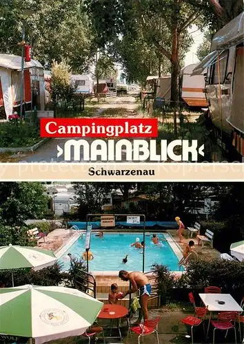 AK / Ansichtskarte Schwarzenau Schwarzach Main Campingplatz Maiblick Swimmingpool Kat. Schwarzach a.Main