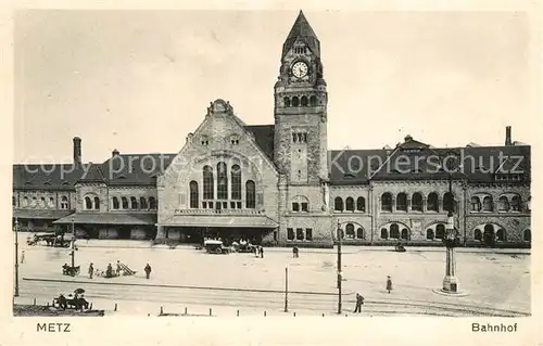 AK / Ansichtskarte Bahnhof Metz Kat. Eisenbahn