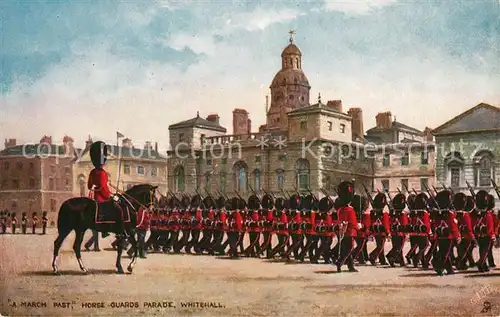 AK / Ansichtskarte Verlag Tucks Oilette Nr. 6412 March Past Horse Guards Parade Whitehall  Kat. Verlage