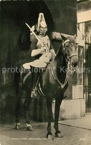 AK / Ansichtskarte Leibgarde Wache Horse Guard Whitehall London  Kat. Polizei