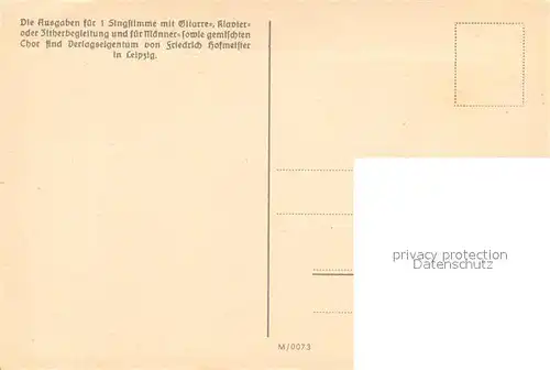 AK / Ansichtskarte Liederkarte Wu de Walder haamlich rauschen Litho  Kat. Musik