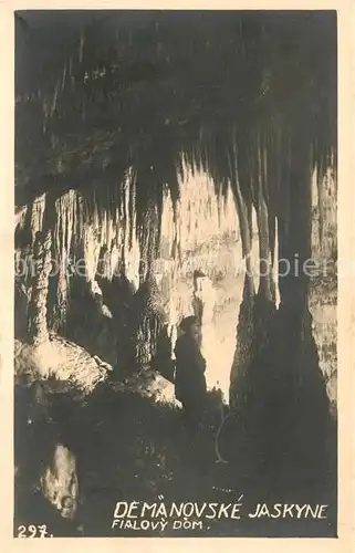 AK / Ansichtskarte Hoehlen Caves Grottes Demanovske Jaskyne Fialovy Dom  Kat. Berge