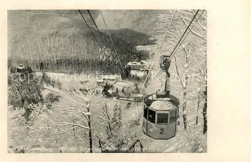 AK / Ansichtskarte Seilbahn Bad Harzburg  Kat. Bahnen