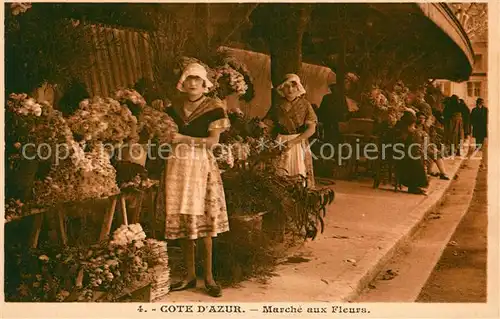 AK / Ansichtskarte Blumen Marche aux Fleurs Cote d Azur  Kat. Pflanzen