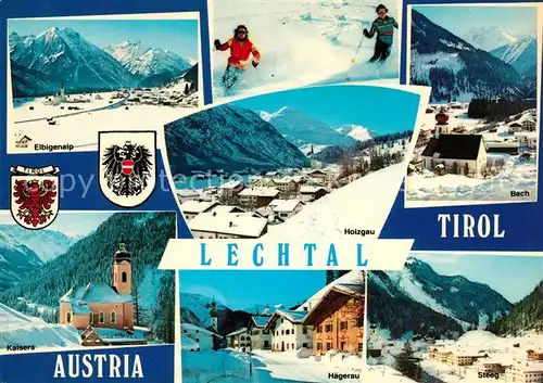 AK / Ansichtskarte Lechtal Wintersportplaetze in der Umgebung Alpen Kat. Reutte Tirol