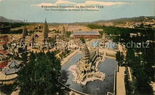 AK / Ansichtskarte Exposition Coloniale Marseille 1922  Palais de l Indochine Kat. Marseille