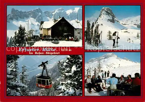 AK / Ansichtskarte Erfurterhuette Rofan Skigebiet Seilbahn Terrasse Kat. Eben am Achensee