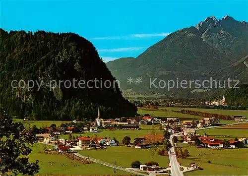 AK / Ansichtskarte Strass Zillertal mit Maria Brettfall und Fiechterspitz Kat. Strass im Zillertal