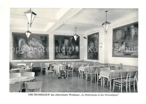 AK / Ansichtskarte Ruedesheim Rhein Der Drosselhof Weinhaus in der Drosselgasse Kat. Ruedesheim am Rhein