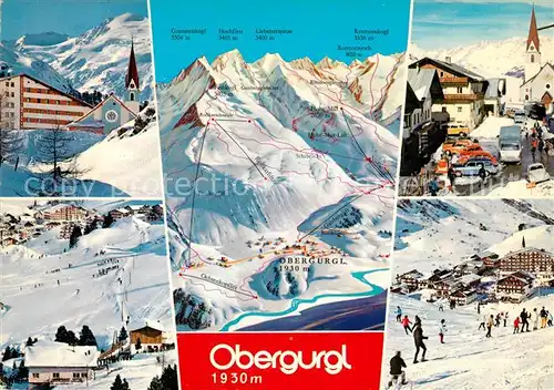 AK / Ansichtskarte Obergurgl Soelden Tirol Schiparadies oetztaler Alpen Kat. Soelden oetztal
