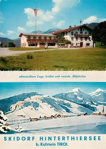 AK / Ansichtskarte Hinterthiersee Gasthaus Neuwirt Winteraufnahme Skigebiet Kat. Thiersee Tirol