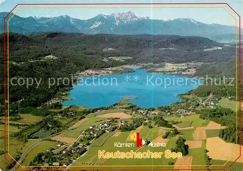 AK / Ansichtskarte Keutschach See Fliegeraufnahme Mittagskogel Kat. Keutschach am See