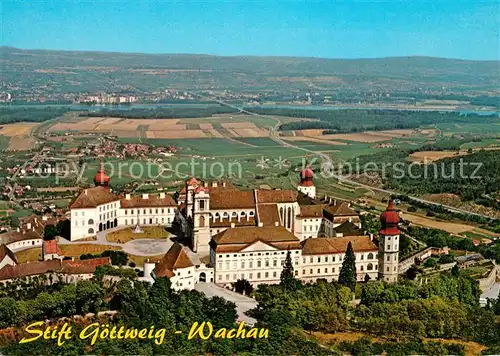 AK / Ansichtskarte Wachau Oesterreich Fliegeraufnahme Stift Goettweig Kat. Oesterreich