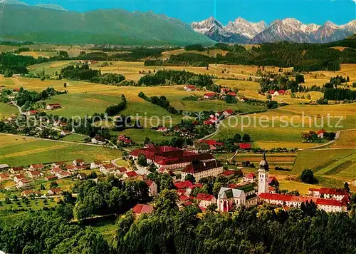 AK / Ansichtskarte Rottenbuch Oberbayern Fliegeraufnahme Tiroler Allgaeuer Alpen Kat. Rottenbuch