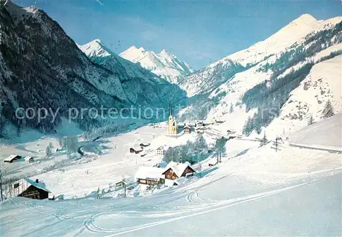 AK / Ansichtskarte Heiligenblut Kaernten Winterpanorama Grossglockner Hochalpenstrasse Kat. Heiligenblut