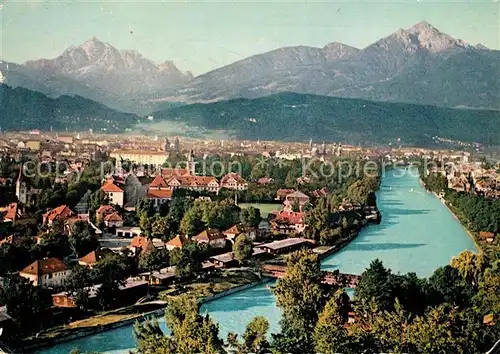 AK / Ansichtskarte Innsbruck Panorama Blick gegen Sueden Alpen Kat. Innsbruck