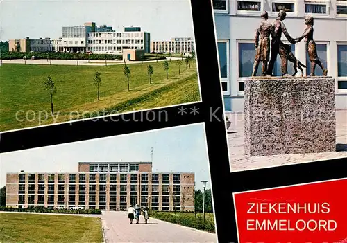 AK / Ansichtskarte Emmeloord Dr Jansen Ziekenhuis Krankenhaus Skulpturen Kat. Emmeloord
