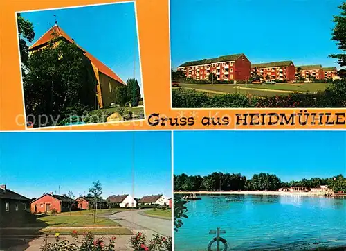 AK / Ansichtskarte Heidmuehle Friesland Teilansichten Wohnblocks Siedlung Badesee Kat. Schortens