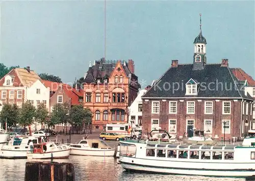 AK / Ansichtskarte Leer Ostfriesland Waageplatz Ausflugsdampfer Kat. Leer (Ostfriesland)