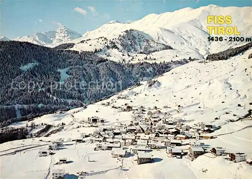 AK / Ansichtskarte Fiss Tirol Wintersportplatz Alpen Fliegeraufnahme Kat. Fiss