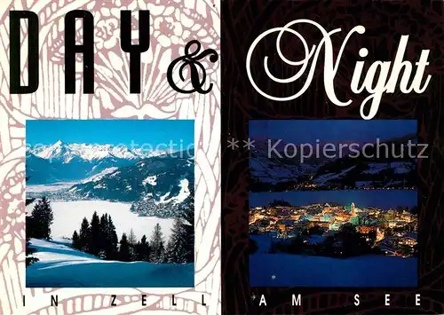 AK / Ansichtskarte Inzell Day & Night Wintersportplatz Alpenpanorama Kat. Inzell