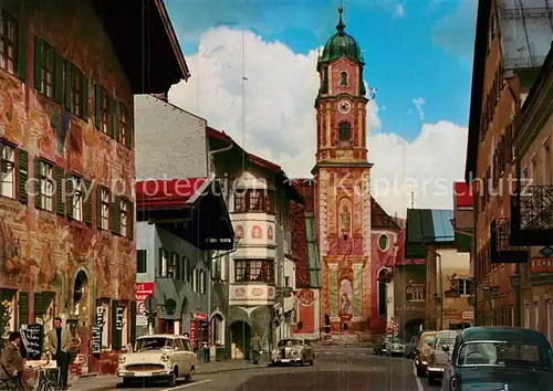 AK / Ansichtskarte Mittenwald Bayern Obermarkt Kat. Mittenwald