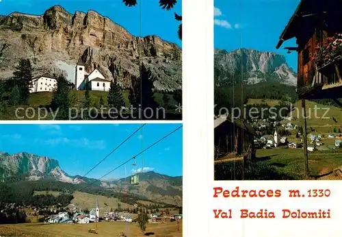 AK / Ansichtskarte Pedraces Val Badia Dolomiti Seilbahn Kat. Bozen Suedtirol