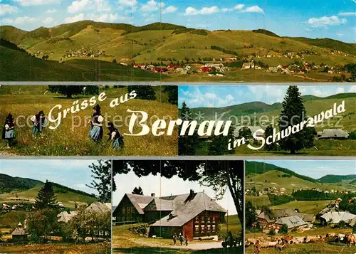 AK / Ansichtskarte Bernau Schwarzwald Panorama Trachtenmaedchen Schwarzwaldhaus Kat. Bernau im Schwarzwald