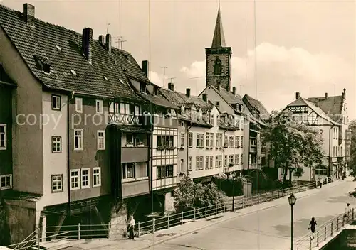 AK / Ansichtskarte Erfurt Kraemerbruecke Suedseite Kat. Erfurt