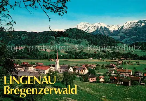 AK / Ansichtskarte Lingenau Vorarlberg Bregenzerwald Panorama Kat. Lingenau