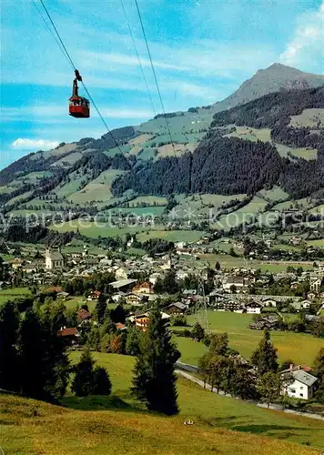 AK / Ansichtskarte Kitzbuehel Tirol Hahnenkammbahn mit Kitzbueheler Horn Kat. Kitzbuehel