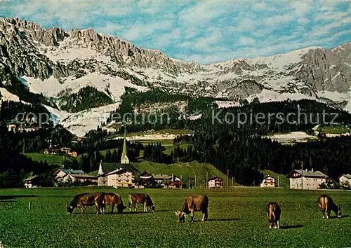 AK / Ansichtskarte Scheffau Wilden Kaiser Panorama Kat. Scheffau am Wilden Kaiser