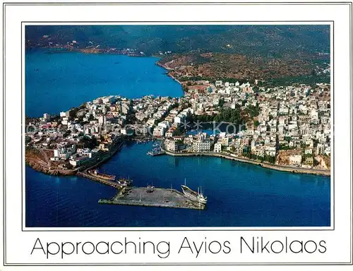 AK / Ansichtskarte Nikolaos Agios Kreta Fliegeraufnahme Kat. Insel Kreta