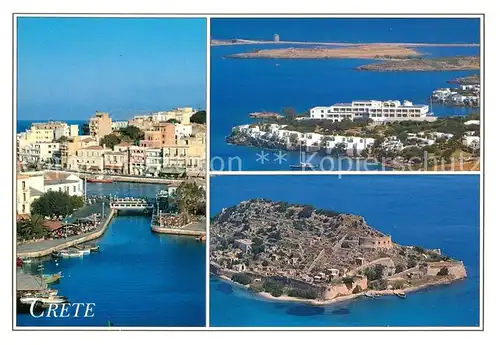 AK / Ansichtskarte Crete Kreta Teilansichten Fliegeraufnahme Kat. Insel Kreta