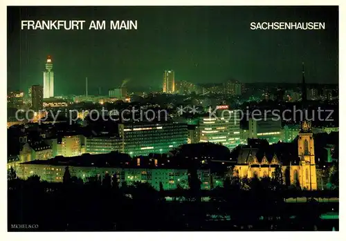 AK / Ansichtskarte Frankfurt Main Sachsenhausen bei Nacht Kat. Frankfurt am Main
