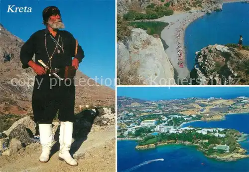 AK / Ansichtskarte Kreta Crete Insulaner Fliegeraufnahme Kat. Insel Kreta